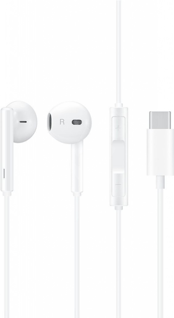 10 kusů sluchátek Huawei CM33 Type C Stereo Headset White (USB-C)
