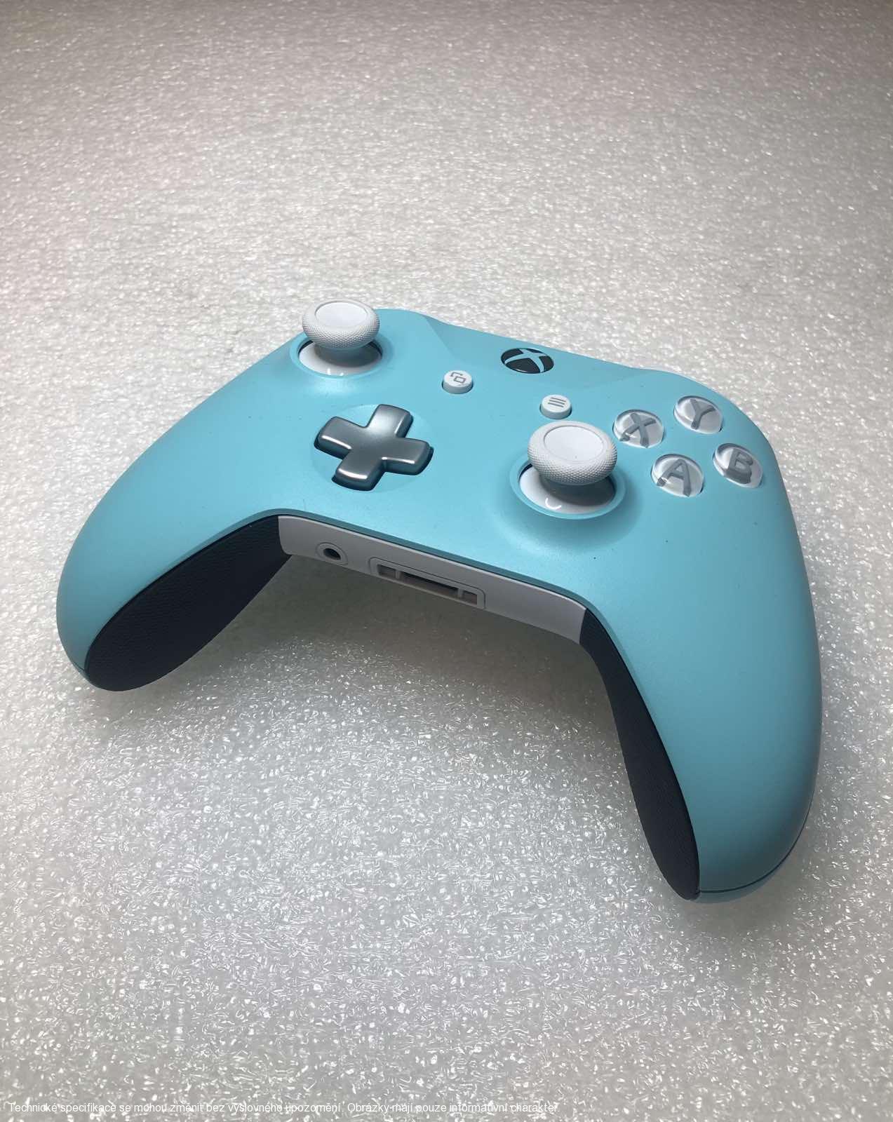 Microsoft Xbox One S Wireless Controller - Custom Turquoise/White **POUŽITÝ**