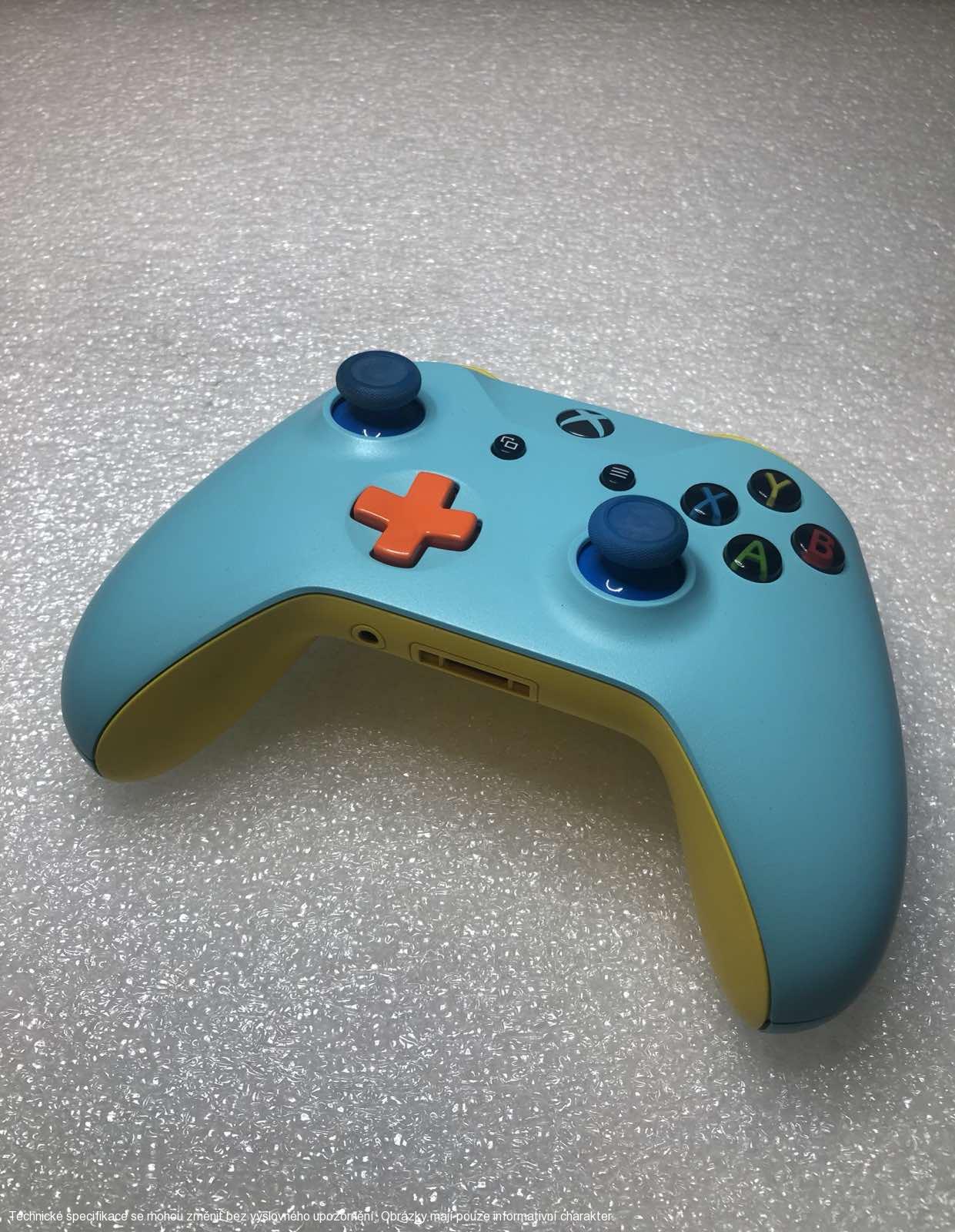 Microsoft Xbox One S Wireless Controller - Custom Blue/Yellow/Orange **POUŽITÝ**
