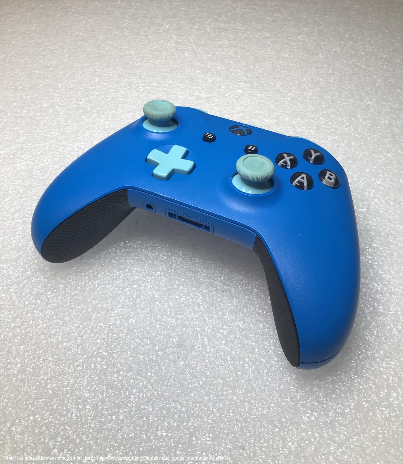 Microsoft Xbox One S Wireless Controller - Custom Blue/turquoise**POUŽITÝ**