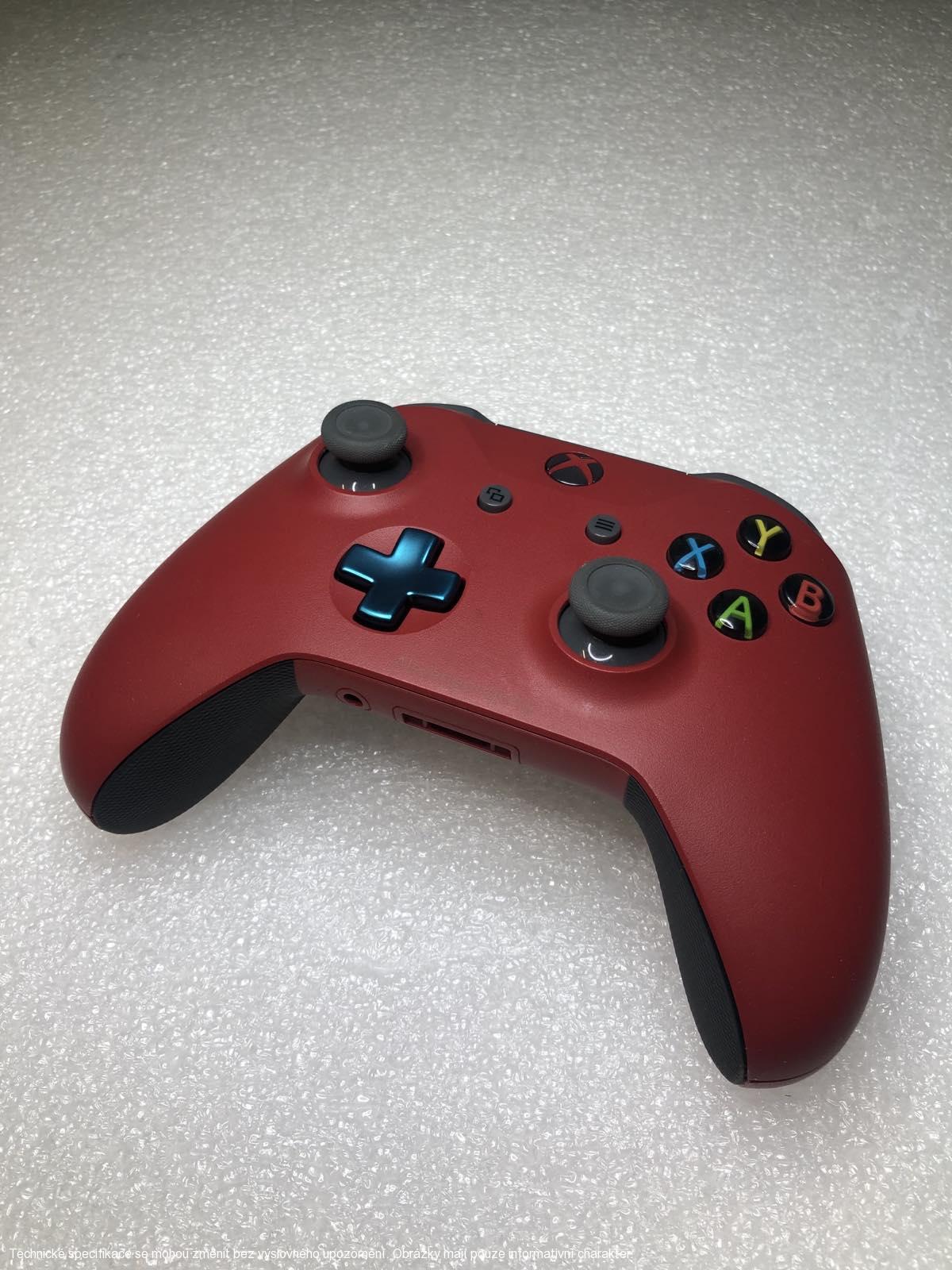 Microsoft Xbox One S Wireless Controller - Custom Red/Blue/Brown **POUŽITÝ**