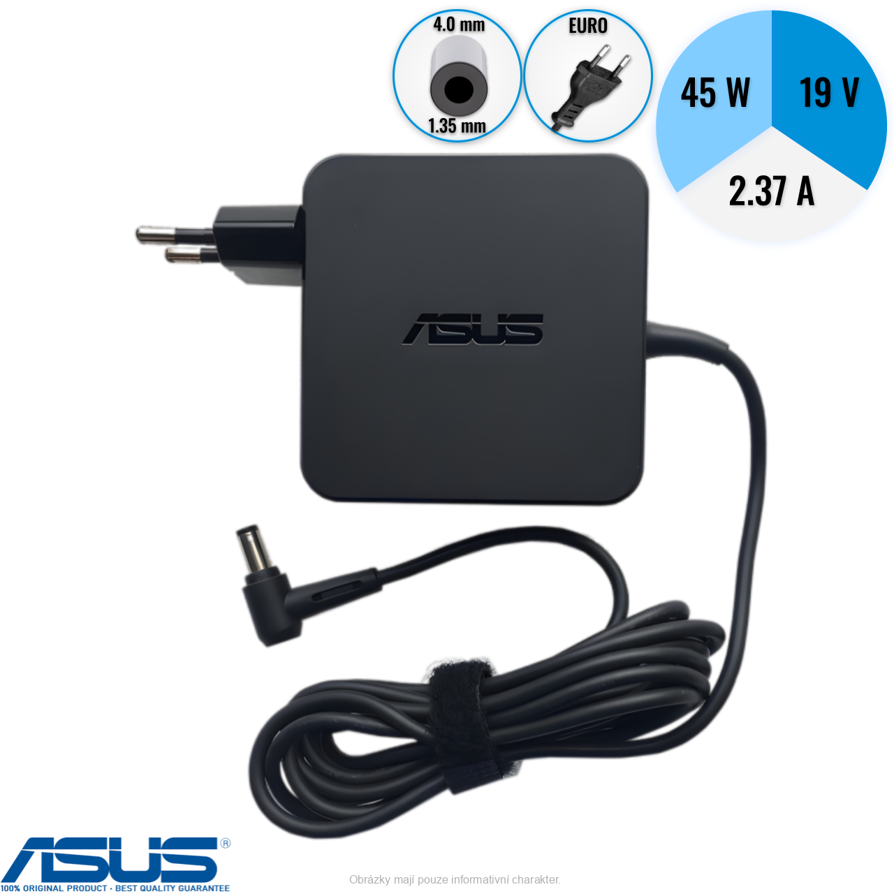 Originální adaptér ASUS AD883020 010H-3LF 2,37 45W (4x1,35mm)