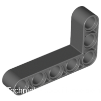 32526 Dark Bluish Gray Technic, Liftarm, Modified Bent Thick L-Shape 3 x 5