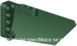 64392 Dark Green Technic, Panel Fairing #17 Large Smooth, Side A