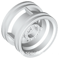 56145 White Wheel 30.4mm D. x 20mm with No Pin Holes and Reinforced Rim