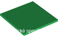 10202 Green Tile 6 x 6 with Bottom Tubes