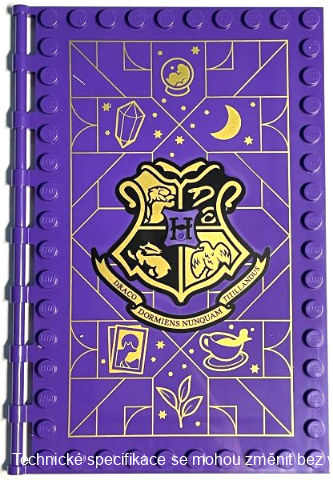 69934pb013 Dark Purple Tile, Modified 10 x 16 with Studs on Edges and Bar Handle