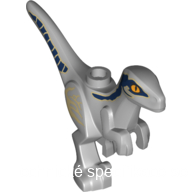 77862pb01 Light Bluish Gray Dinosaur Raptor / Velociraptor Baby 