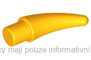 53451 Bright Light Orange Barb / Claw / Horn / Tooth - Small