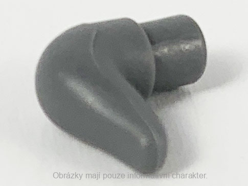 64847 Dark Bluish Gray Cattle Horn, Short