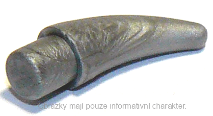 53451 Flat Silver Barb / Claw / Horn / Tooth - Small