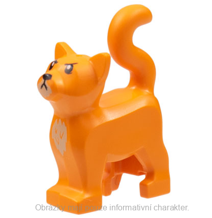 13786pb08 Orange Cat, Standing with Black Eyes (HP Crookshanks)