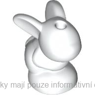 18852 White Bunny / Rabbit, Sitting