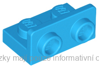99780 Dark Azure Bracket 1 x 2 - 1 x 2 Inverted
