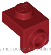 36841 Dark Red Bracket 1 x 1 - 1 x 1