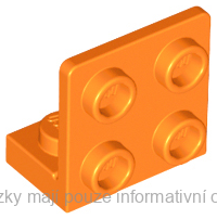 99207 Orange Bracket 1 x 2 - 2 x 2 Inverted