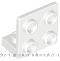 99207 White Bracket 1 x 2 - 2 x 2 Inverted