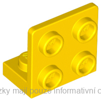 99207 Yellow Bracket 1 x 2 - 2 x 2 Inverted