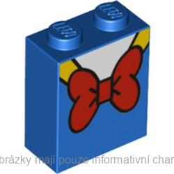 3245cpb117 Blue Brick 1 x 2 x 2 with Inside Stud Holder (Donald Duck Torso)