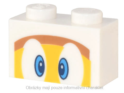 3004pb284 White Brick 1 x 2 (Super Mario Boomerang Bro/Hammer Bro/Fire Bro)