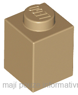 3005 Dark Tan Brick 1 x 1