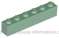 3009 Sand Green Brick 1 x 6