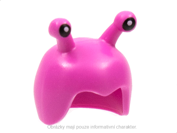 12892pb02 Dark Pink Cap, Insect with Black Eyes on Antennae