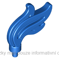 64647 Blue Minifigure, Plume Feather Triple Compact / Flame / Water