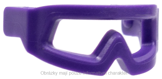 46304 Dark Purple Minifigure, Visor Snow Goggles