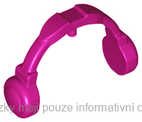 35183 Magenta Minifigure, Ear Protectors / Headphones