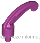 4502a Magenta Minifigure, Plume Feather Small