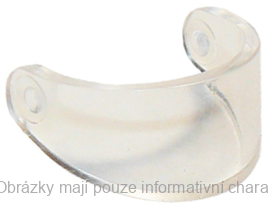 2447 Trans-Clear Minifigure, Visor Standard