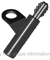 4498 Black Minifigure Arrow Quiver with 2 Arrows