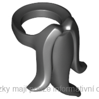 93069 Black Minifigure Beard, Fancy