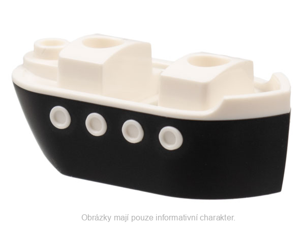1820pb01 Black Minifigure Costume Ferry Boat / Ship