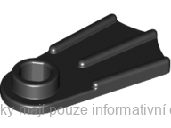 2599a Black Minifigure Footgear Flipper