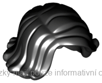 20877 Black Hair Female Short Swept Sideways