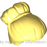 27186 Bright Light Yellow Hair Female with Large High Bun