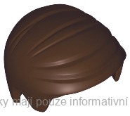 99930 Dark Brown Hair Short Combed Sideways Part Left