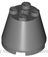 6233 Dark Bluish Gray Cone 3 x 3 x 2