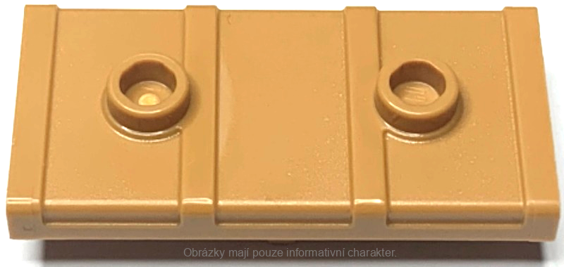 80835 Medium Nougat Treasure Chest Lid Flat