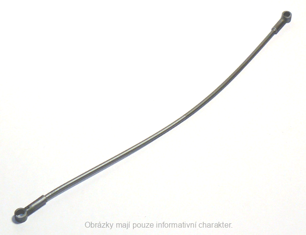 27965 Flat Silver Hose, Flexible 22L with 2 Connector Ends (Zipline)