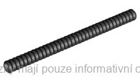 78c12 Black Hose, Ribbed 7mm D. 12L / 9.6cm