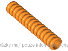 78c05 Orange Hose, Ribbed 7mm D. 5L / 4.0cm