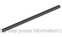 75c09 Black Hose, Rigid 3mm D. 9L / 7.2cm