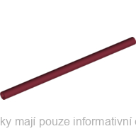 75c08 Dark Red Hose, Rigid 3mm D. 8L / 6.4cm