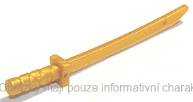 21459 Pearl Gold Sword, Shamshir/Katana