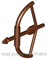 4499 Reddish Brown Longbow with Arrow Drawn
