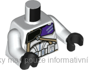 973pb4711c01 White Torso SW Armor Clone Commander with 187th Legion Markings