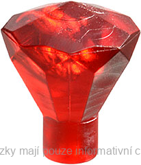 30153 Trans-Red Rock 1 x 1 Jewel 24 Facet
